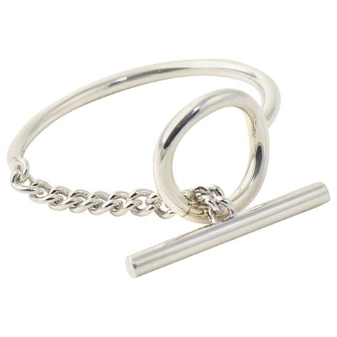 hermes silver cuff bracelet|bracelet hermes original.